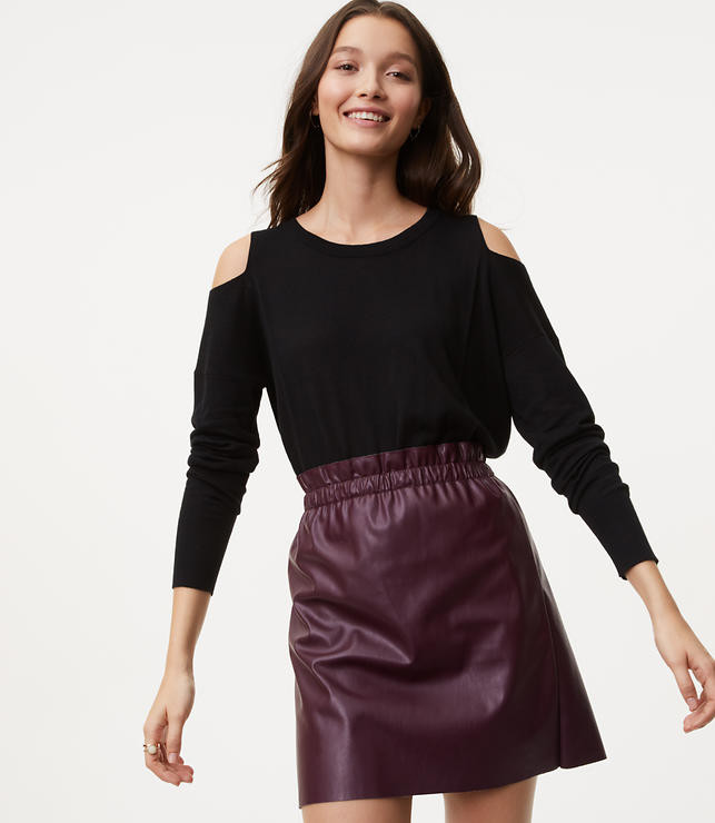 Cutout Shoulder Sweater | LOFT