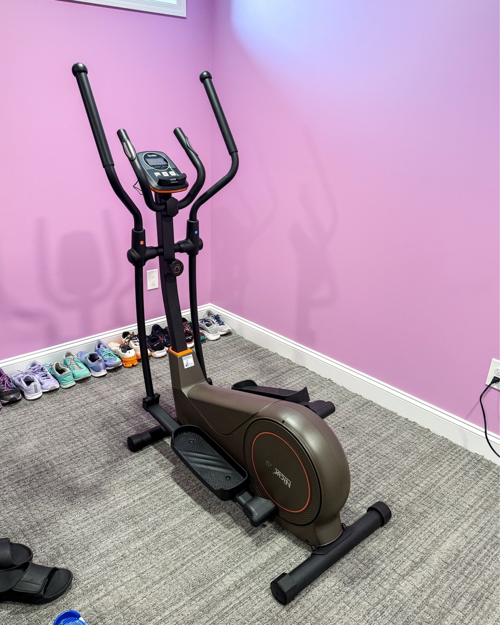 The perfect addition to my home gym. This compact elliptical machine doesn’t take up too much space, is battery powered so you don’t have to plug it in, and works well for both me and my husband. Works up a sweat with this today without having to put too much weight on my injured foot. I highly recommend and it’s currently on sale! I got the 16 inch stride.￼￼￼

#LTKselfcare #LTKHome #LTKfitnessgoals