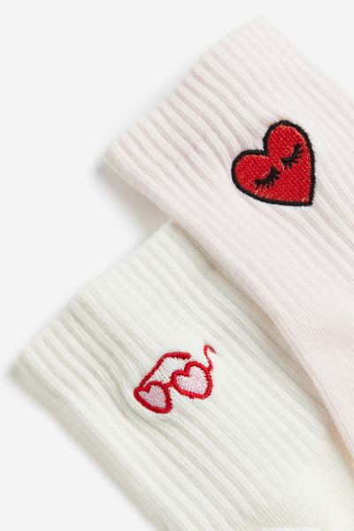 2-pack socks | H&M (UK, MY, IN, SG, PH, TW, HK)