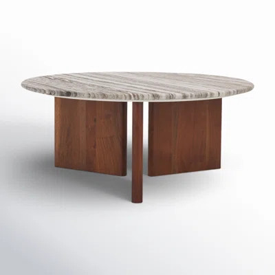 Ferney Round Marble Top Coffee Table | Wayfair North America
