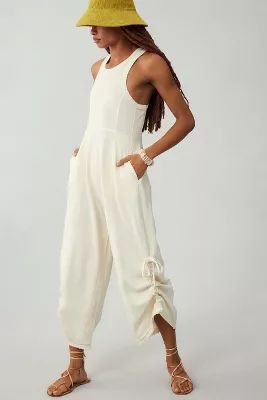 Daily Practice by Anthropologie Move Freely Seamed Wide-Leg Jumpsuit | Anthropologie (US)