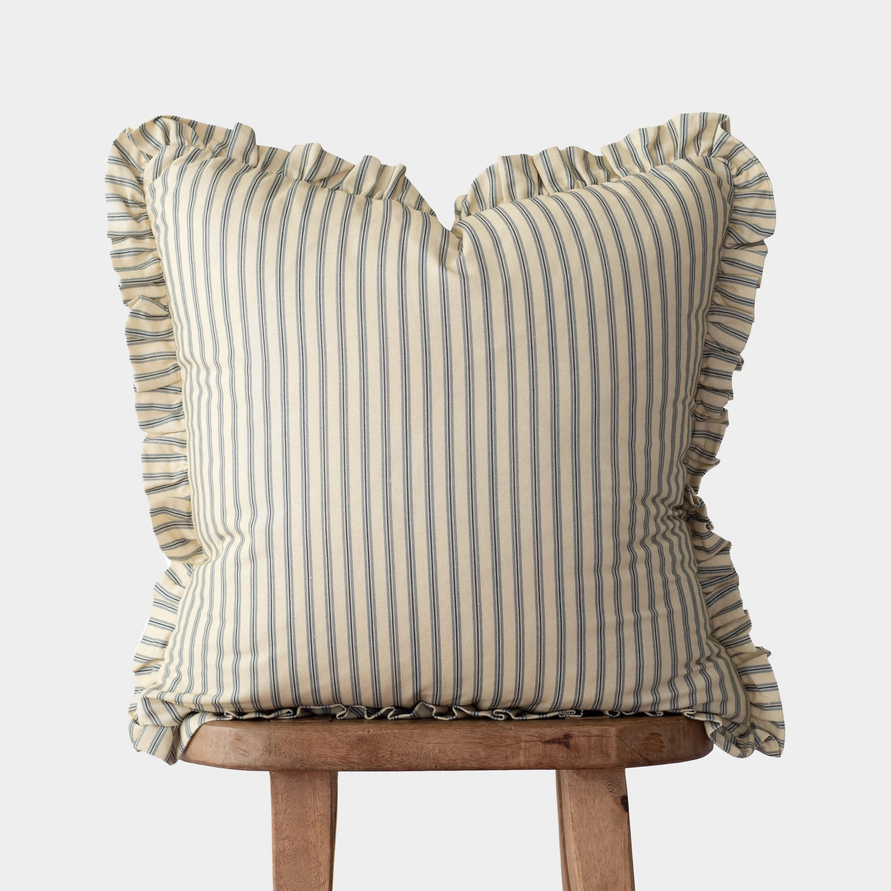 Ellis Ruffle Throw Pillow Cover | Woven Nook