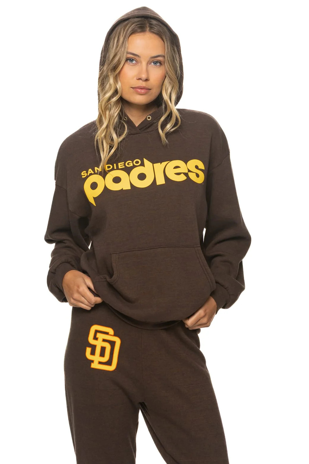 SAN DIEGO 2026 RELAXED PULLOVER HOODIE - BROWN | Aviator Nation