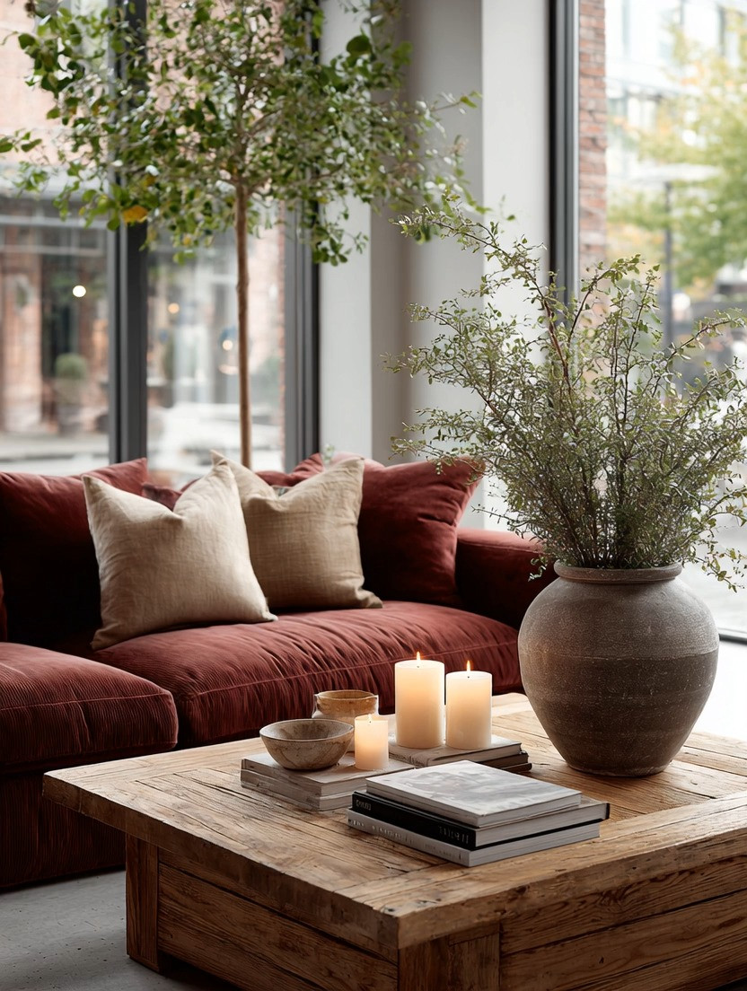 The coffee table is not just another piece of furniture. It's the anchor of your living room.

One of the most common decorating mistakes is choosing a coffee table that's too small.

Your coffee table sits at the center of the conversation area. It visually connects the sofa, chairs, and accessories while grounding the entire room. When it's too small, the space can feel disconnected. When it's properly scaled, everything feels balanced.

That's why we love oversized wooden coffee tables.

Wood naturally brings warmth and grounding energy into a room. It softens modern spaces, balances bold colors, and works beautifully with virtually every decorating style—from minimalist to traditional to luxury interiors.

Pair it with a few favorite books, candles, and a sculptural vase, and let the table do what it was meant to do: anchor the room.

And when combined with a rich burgundy velvet sofa like this one, the contrast between the natural wood and luxurious velvet creates a living room that feels both elegant and inviting.

Sometimes the biggest impact comes from choosing the right foundation.

✨ Start with the coffee table.

#CoffeeTableDecor #LivingRoomIdeas #WoodCoffeeTable #VelvetSofa #ElegantAndDriven 

 #LTKHome
