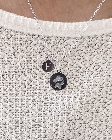 Great gift idea for pet lovers! Send them a picture of your dog’s or cat’s paw and they will put it on a necklace with the pets initial. Under $50 on Etsy

#LTKfamily #LTKFind #LTKunder50