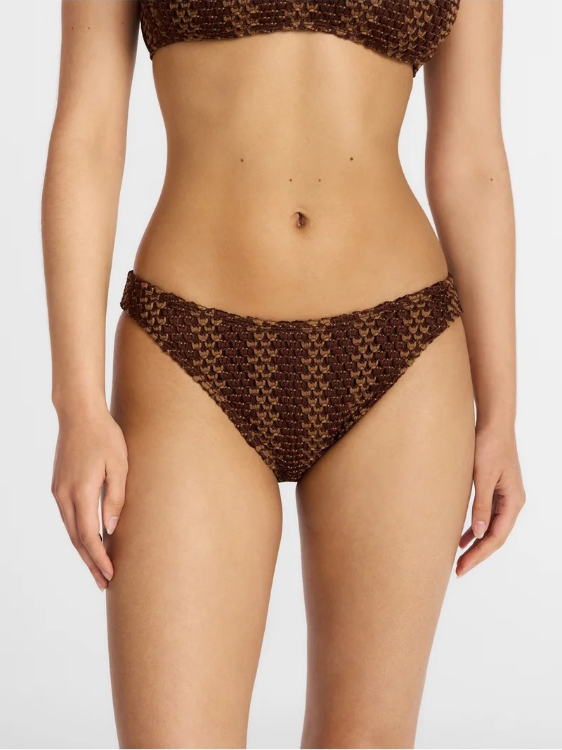 No Boundaries Crochet Bikini Swim Bottom, Women's XXS-XXL | Walmart (US)