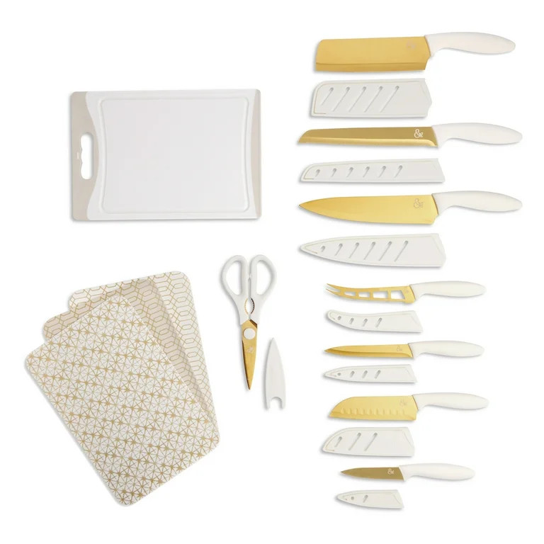 Thyme & Table 20-Piece Knife Set, Sand | Walmart (US)