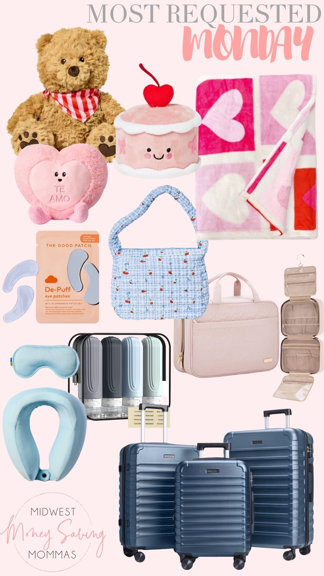 Most requested links!

@Target 

Valentine’s Day gifts  puffer tote bag  eye mask  plushies  travel essentials  luggage 

#LTKmomlife #LTKTravel #LTKValentine
