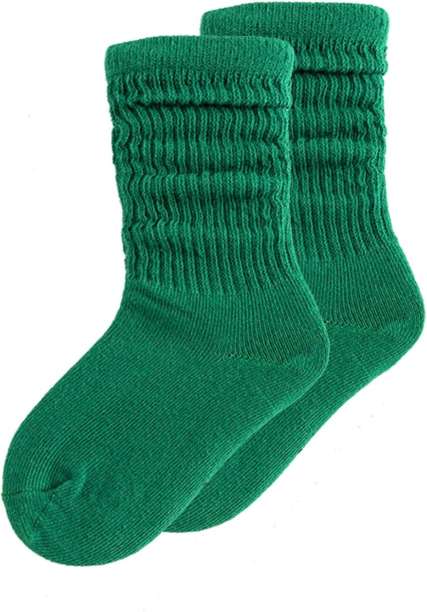 UTTPLL Girls Slouch Socks Toddler Cotton Athletic Stockings Uniform Knee High Tube Socks Little Kids Long Boot Crew Socks | Amazon (US)