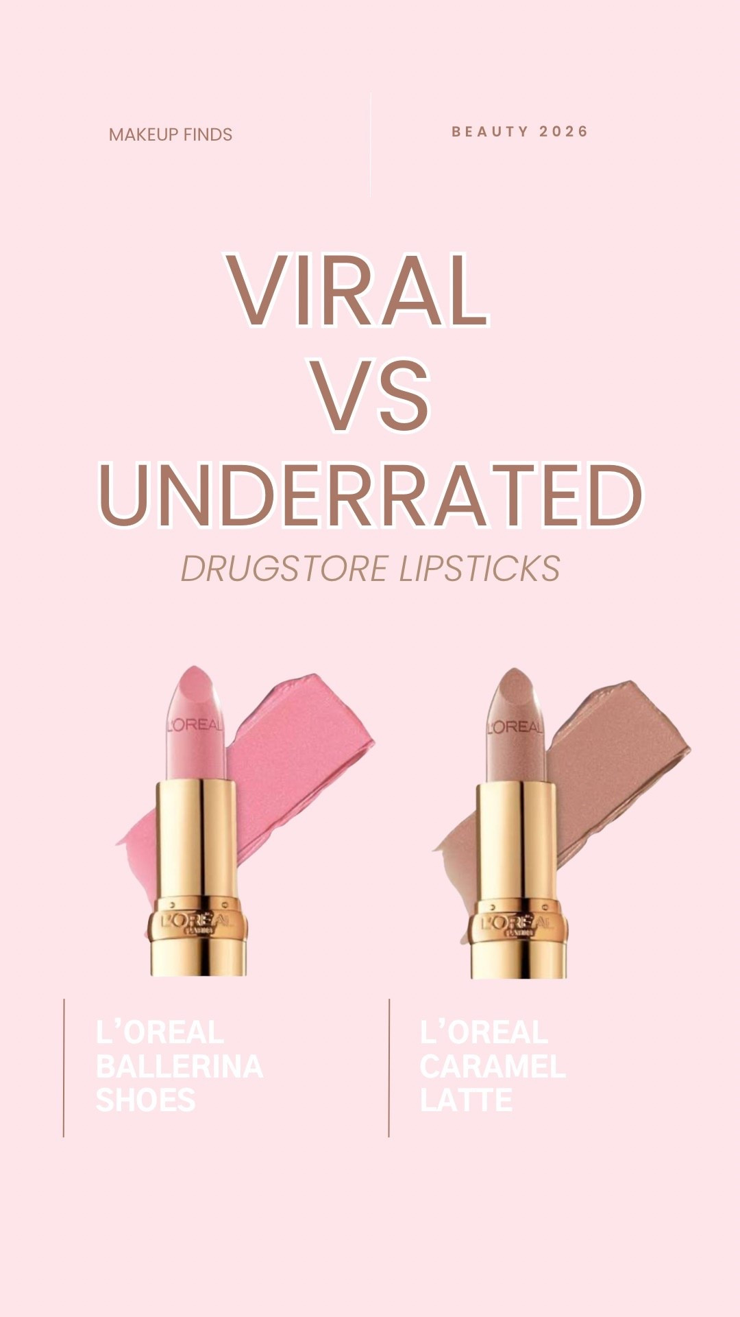Viral vs underrated drugstore lipstick!

#LTKBeauty