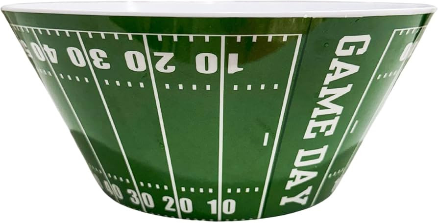 Sprinkles & Confetti Durable Green Football Snack & Serving Bowl Reusable Melamine Dish for Game ... | Amazon (US)