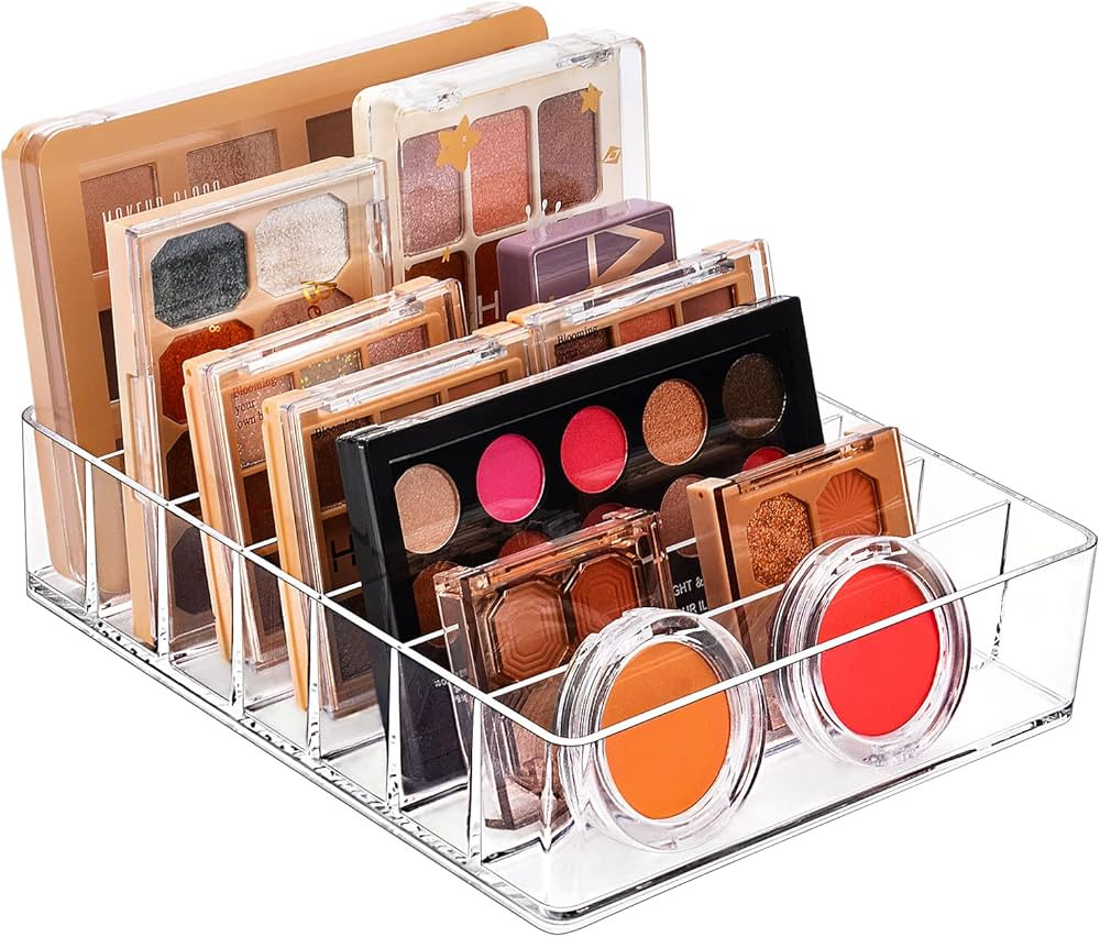 JessLab Palettes Organisateur, Plastique Organisateur de Maquillage à 7 Compartiments Eyeshadow ... | Amazon (FR)
