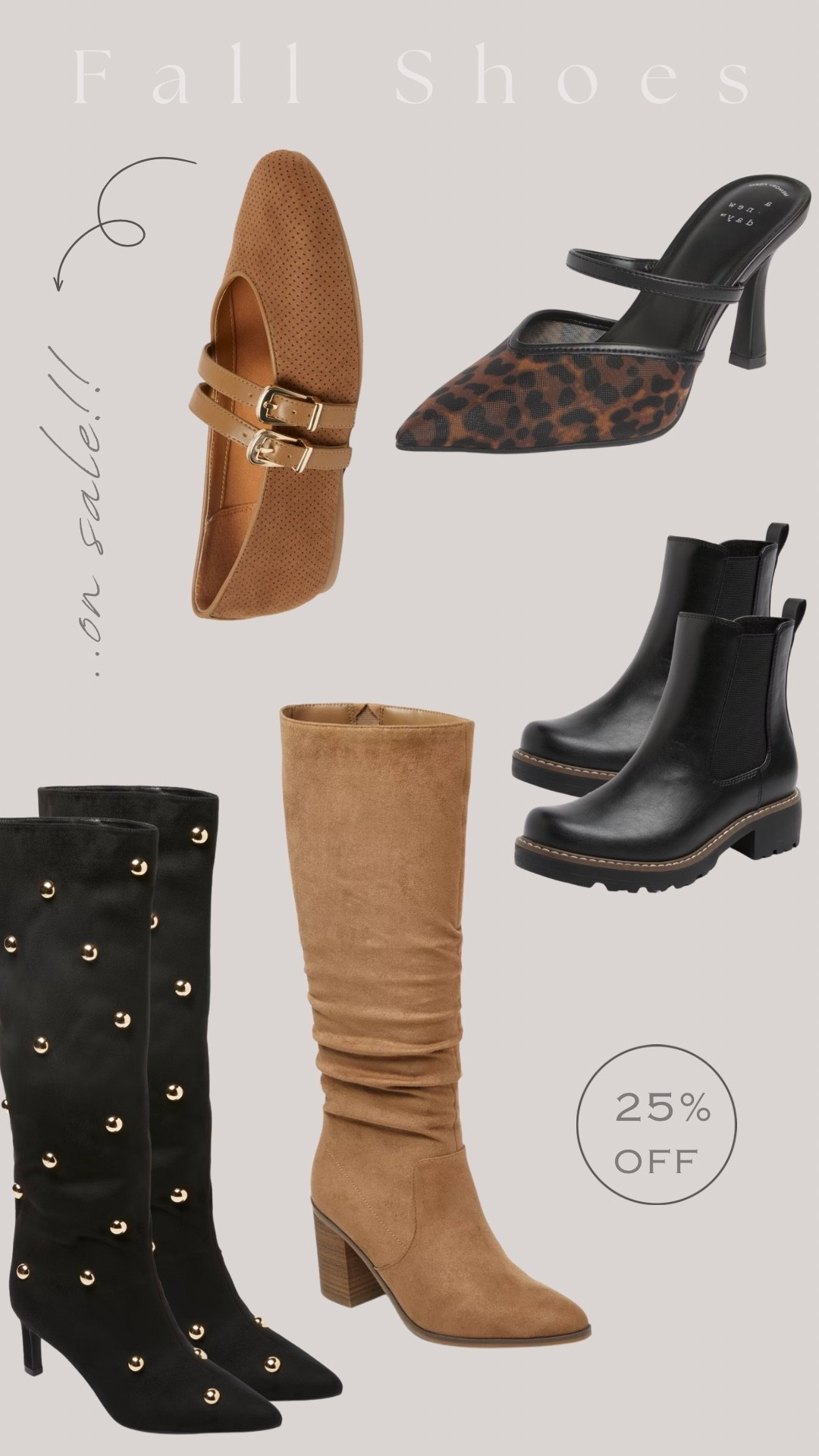 Tons of good fall shoes on sale! 25% off! 


Fall shoes, boots, fall sneakers, fall heels, fall flats, fall style, fall fashion, ballet shoes, brown sneakers, black boots, knee high boots 


#target #targetfinds 

#LTKSaleAlert #LTKShoeCrush #LTKSeasonal