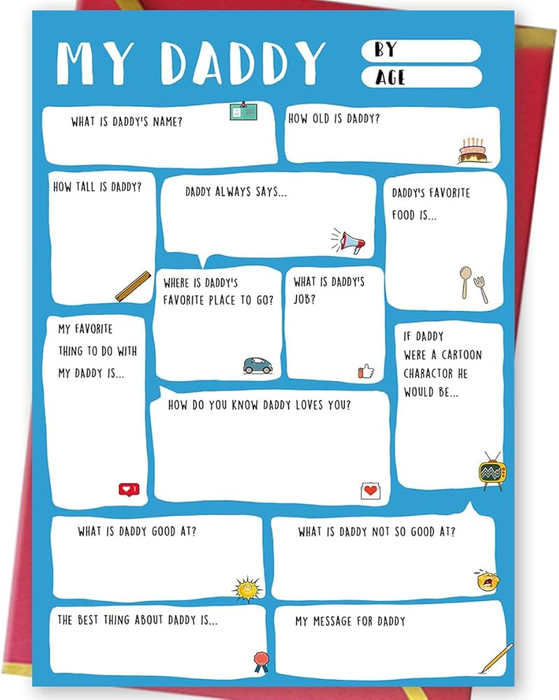 Ziwenhu Daddy Fathers Day Card,Funny Fathers Day Gift,Dad Gift from son daughter,Fathers Day Gift... | Amazon (US)