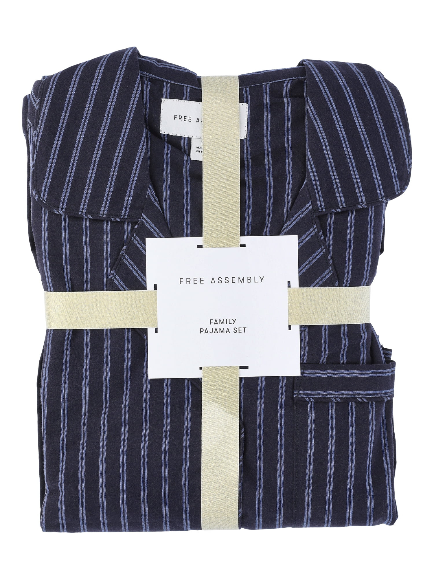 Free Assembly Matching Family Pajamas Women's Cotton Notch Collar Top and Pants Gift Set, 2-Piece... | Walmart (US)