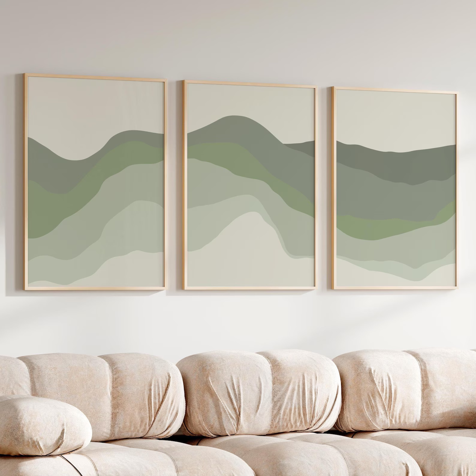 Sage Green Abstract Print Modern Minimalist Wall Art Sage Green Decor Abstract Poster Art Aesthet... | Etsy (US)