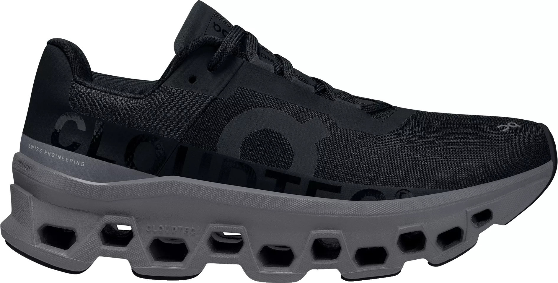 On Women's Cloudmonster Shoes, Size 6.5, Black/Magnet | Public Lands
