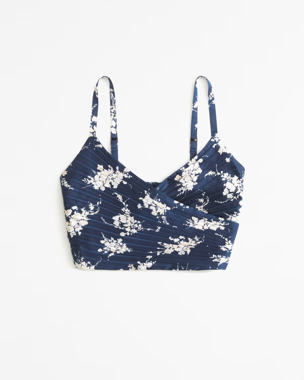 Satin Pleated Set Top | Abercrombie & Fitch (US)