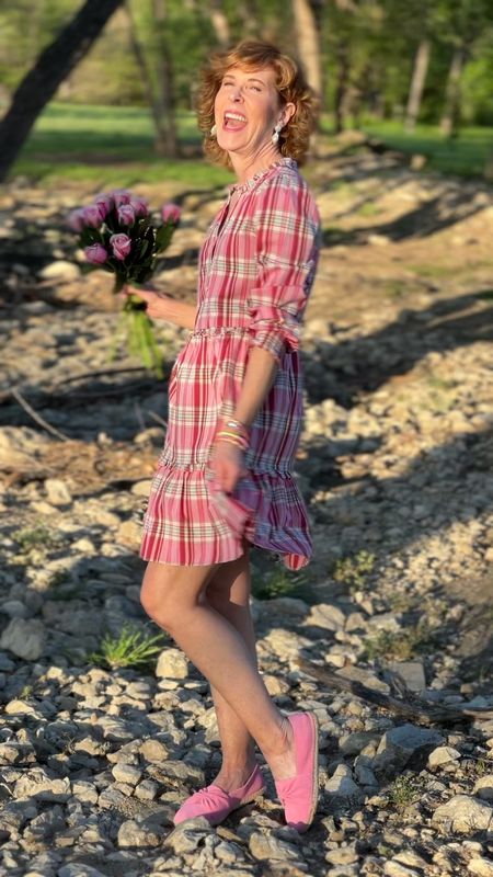 Up to 50-70% off site wide on J. Crew Factory!
This summer dress is perfect if you love madras plaid and it’s on sale!

I love the flirty above the knee length with the wide ruffle hem, the puffed sleeve with smocked wrists, and the feminine neck ruffle.
I paired it with the pink suede espadrilles l've been wearing on repeat (so versatile.)