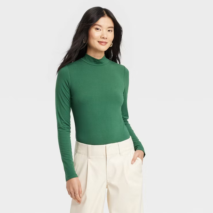 Women's Turtleneck Bodysuit - A New Day™ | Target
