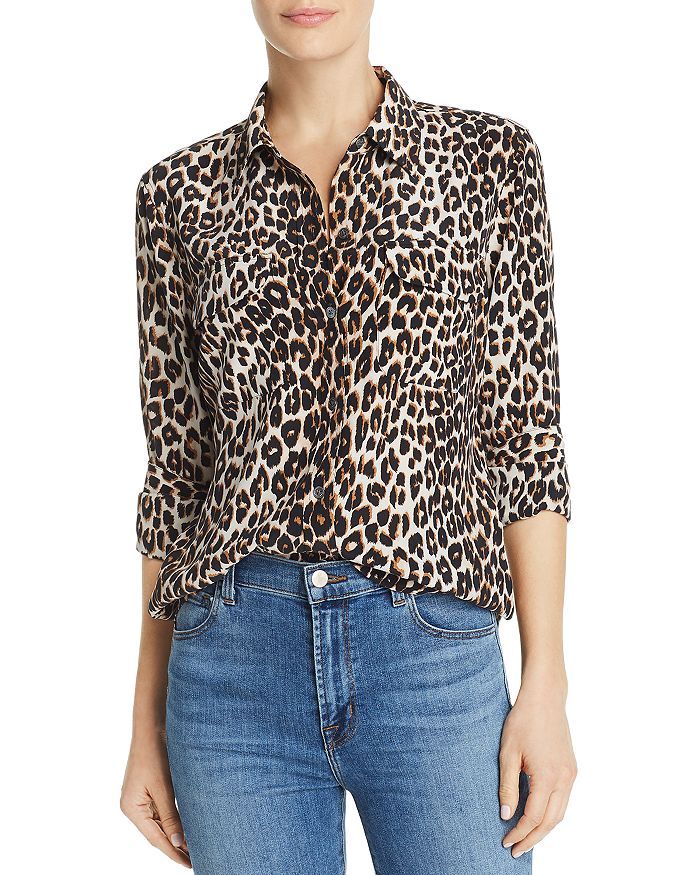 Leopard Print Slim Signature Shirt | Bloomingdale's (US)