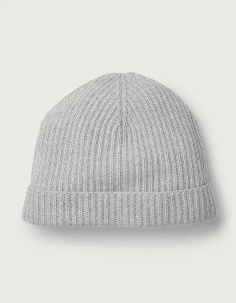 Cashmere Ribbed Hat | The White Company UK & ROW
