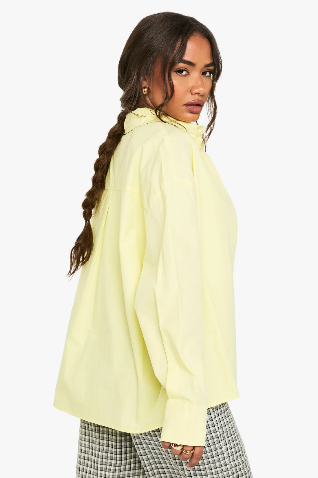 Cotton Poplin Oversized Shirt | Boohoo.com (UK & IE)