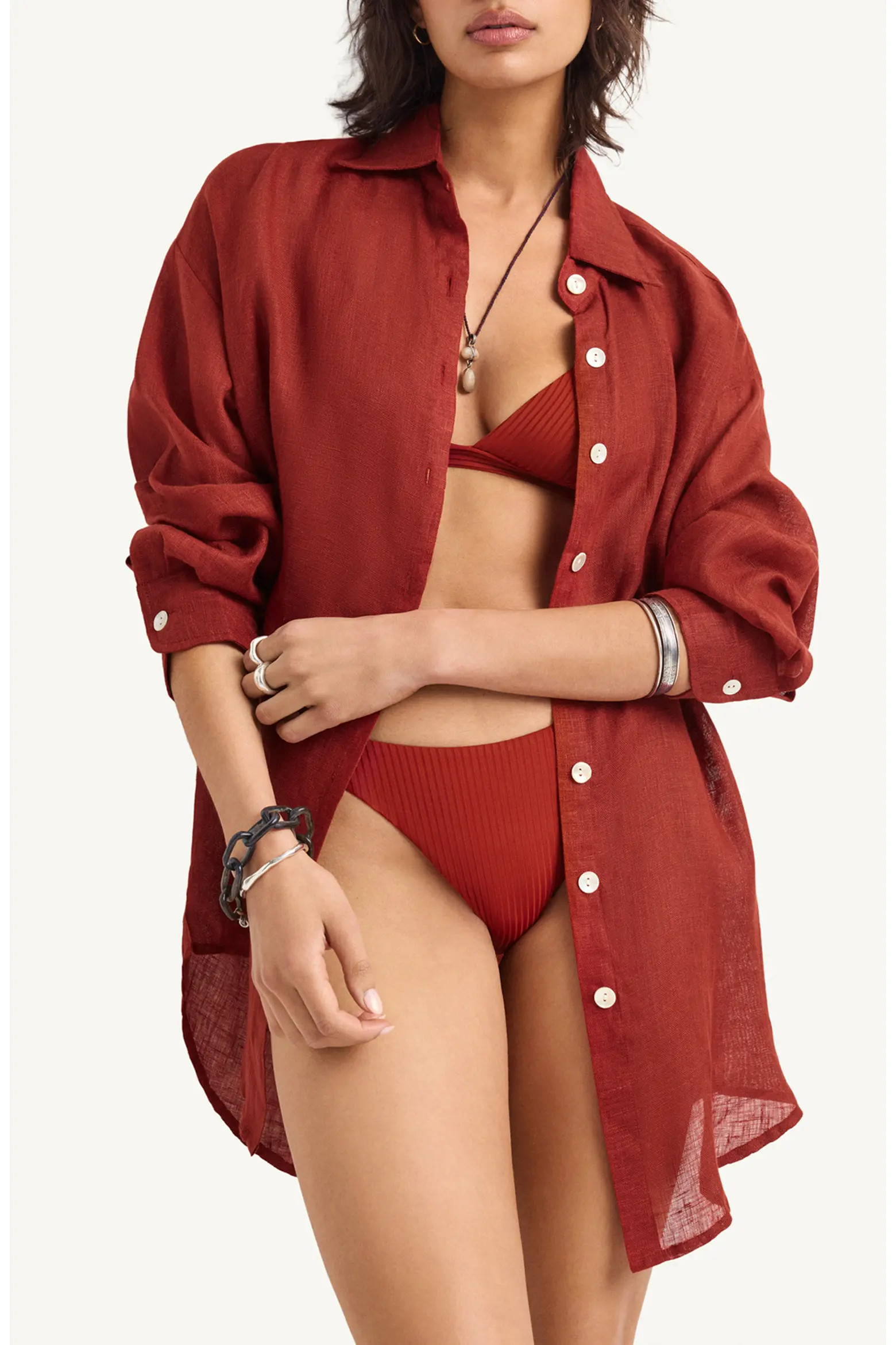 Playa Oversize Linen Cover-Up Shirt (Women) | Nordstrom | Nordstrom