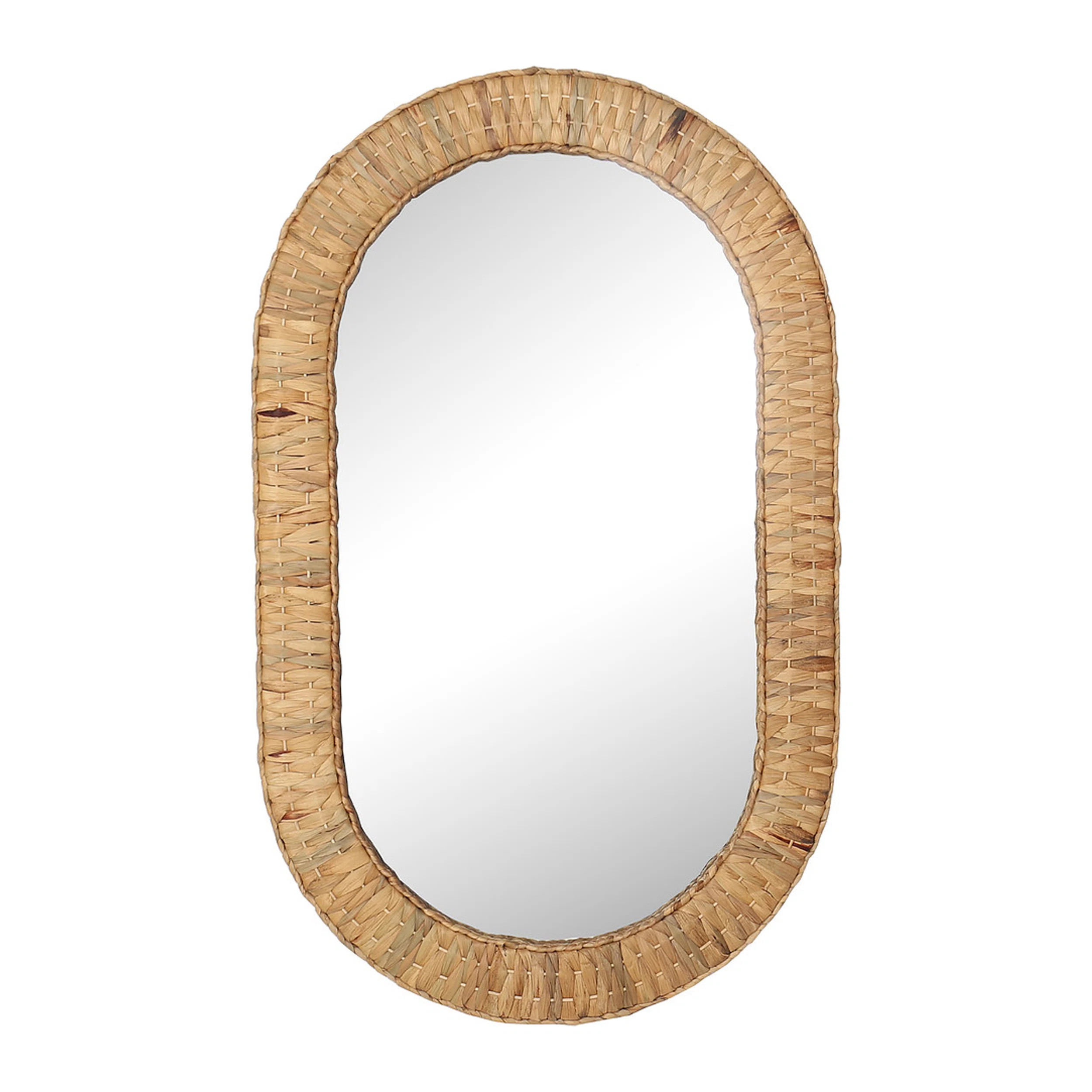 Bay Isle Home™ Amtul Grass Rattan Boho Wall Mirror & Reviews | Wayfair | Wayfair North America