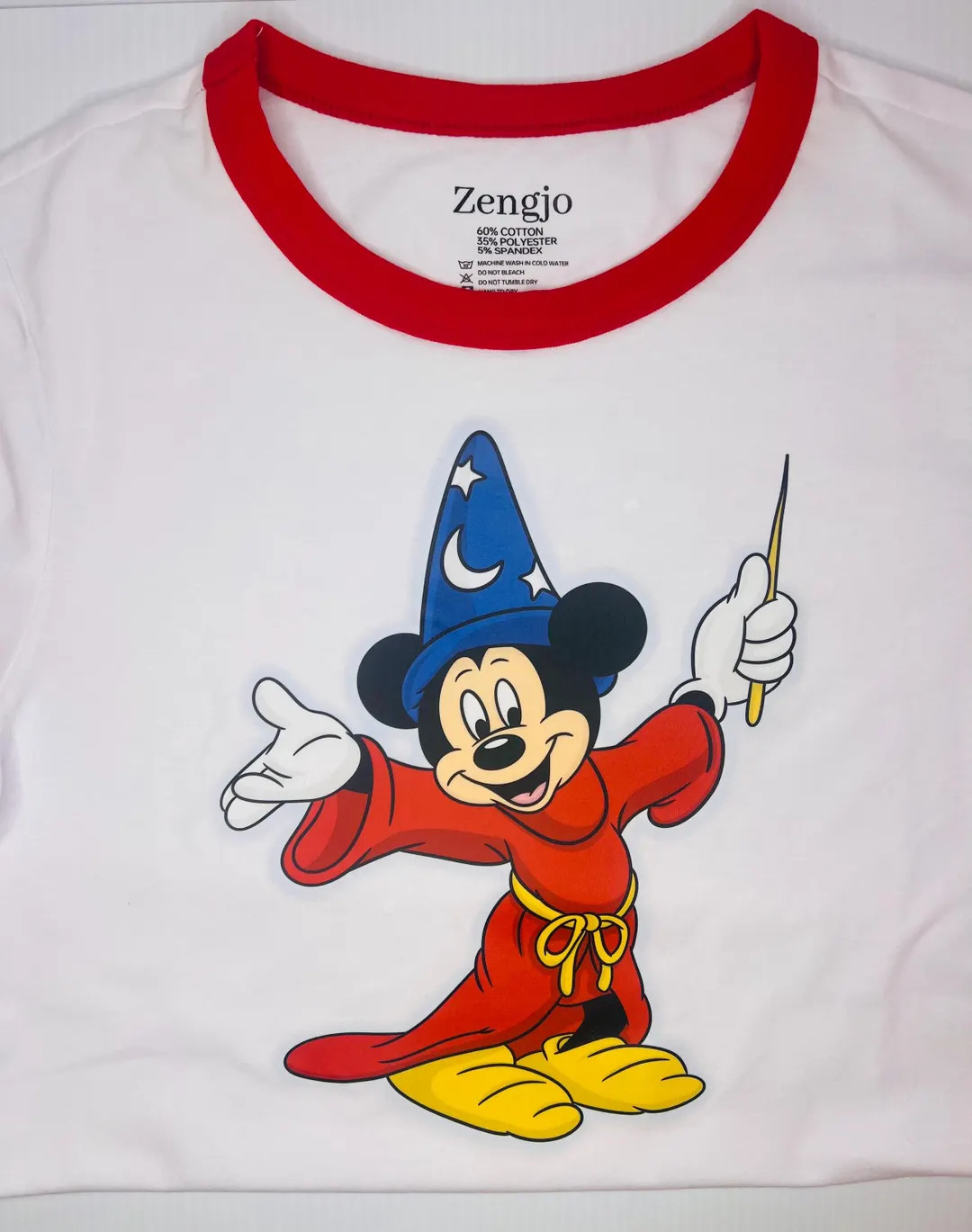 Mouse Sorcerer Crop Ringer Tee | Etsy (US)