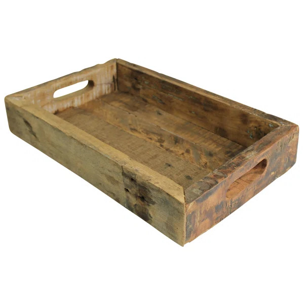 Jake Rustic Multipurpose Wood Serving Tray | Wayfair North America