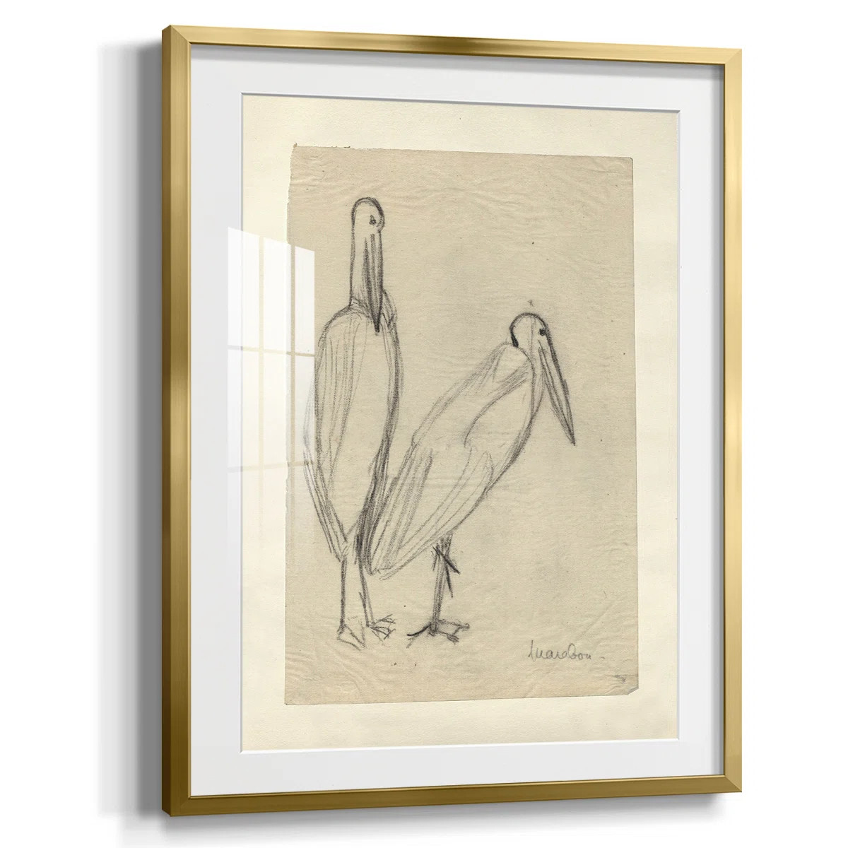 Vintage Sketch CIII -Framed Print | Wayfair North America