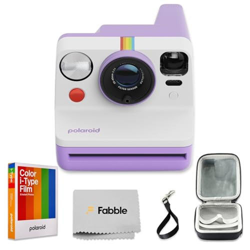 Polaroid Now Generation 3 I-Type Instant Camera (Purple) Bundle with Color I-Type Film (8 Exposures), Hard Protective Case, and Wrist Strap | Amazon (US)