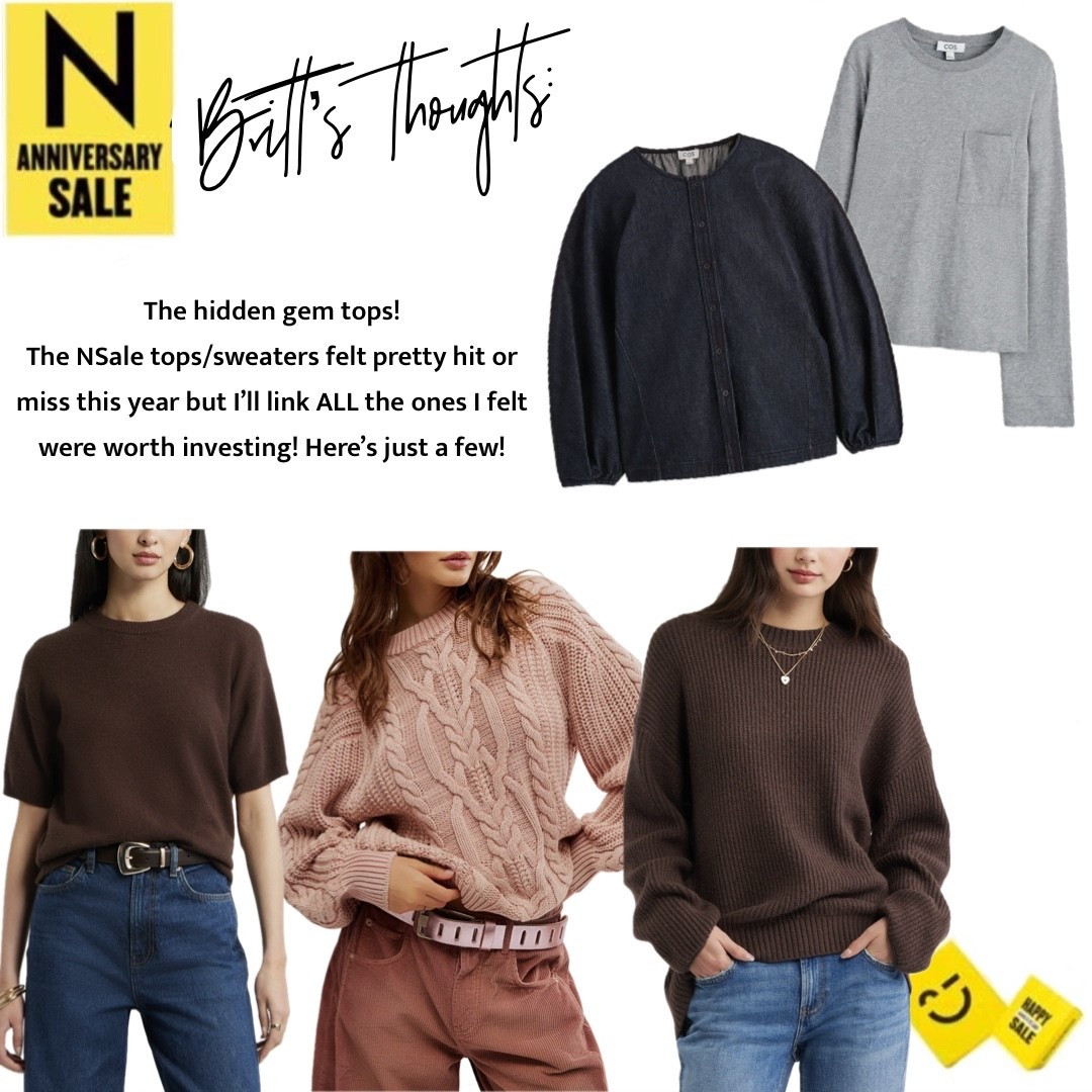 Nordstrom Anniversary Sale tops and sweater picks! I rounded up the pieces that are the best in price and quality value. These are the perfect autumn winter fashion pieces that you can elevate your wardrobe while saving big. Cashmere is a big hit and this cashmere sweater is well under $100. Free people sweater and cardigan are on high alert it sell out. COS is a new brand in the NSale and there’s SO many pieces that are amazingly priced! Nordstrom, Nordstrom sale, Nordstrom anniversary sale, NSale picks, free people sweaters, free people sale, COS sale, cashmere sale.

#LTKSaleAlert #LTKSeasonal #LTKootd