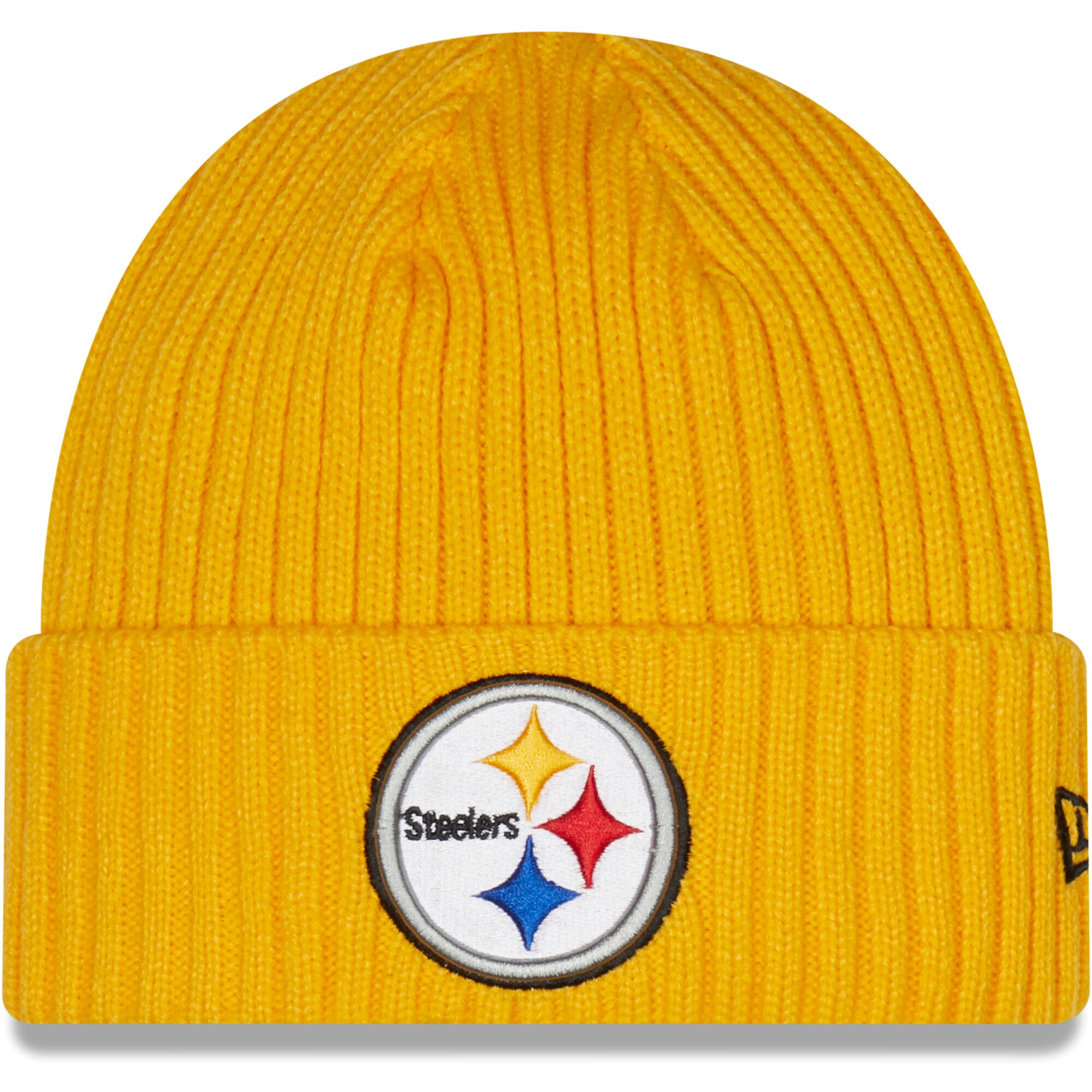 Pittsburgh Steelers New Era Core Classic Cuffed Knit Hat - Gold | Fanatics