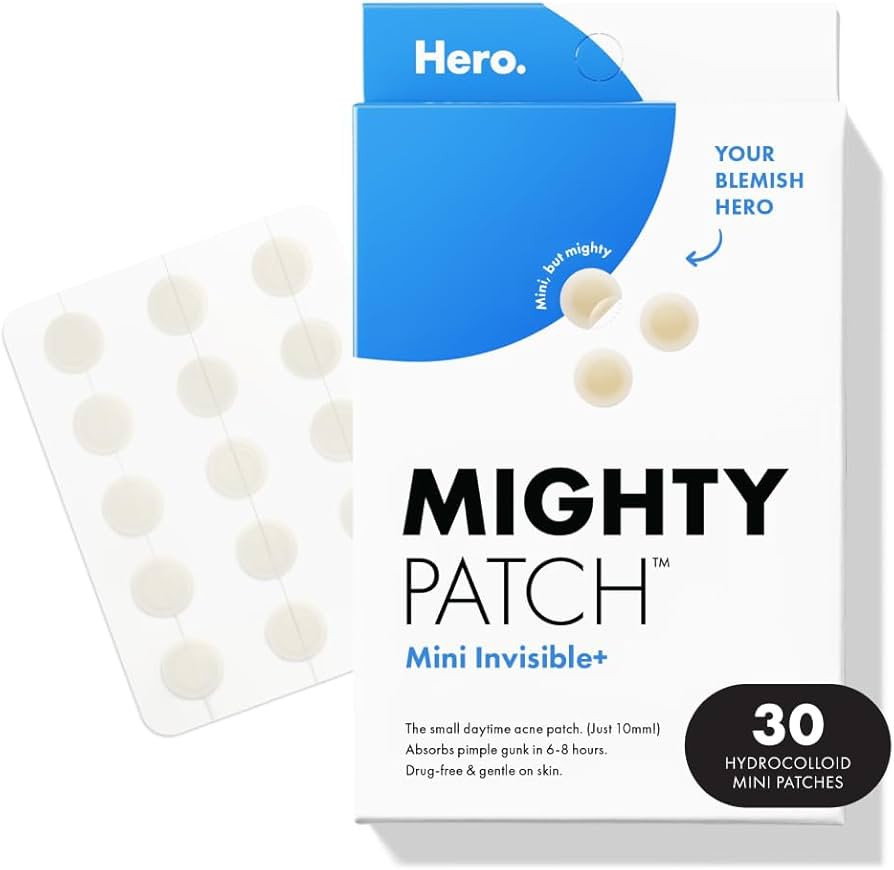 HERO COSMETICS Mighty Patch™ Mini Invisible+ Patches – Extra Small Daytime Hydrocolloid Acne ... | Amazon (US)