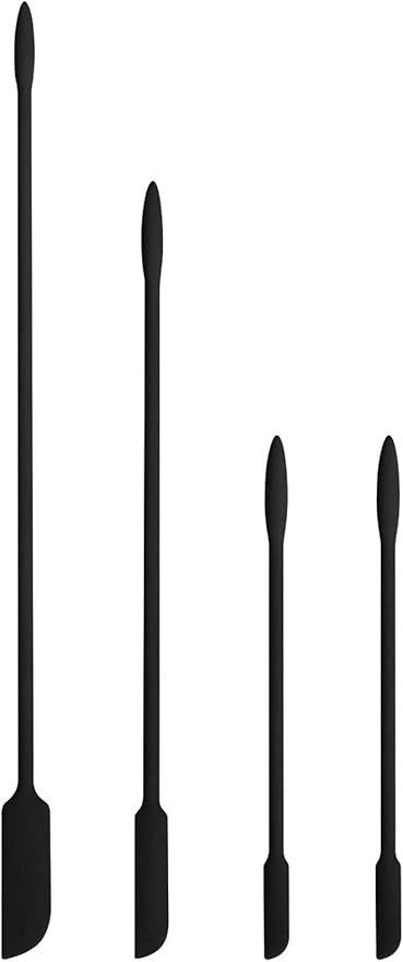Mini Silicone Spatula-Makeup Spatula-4 Pack Small Silicone Spatula-Thin Spatula Set for Skinny Op... | Amazon (US)