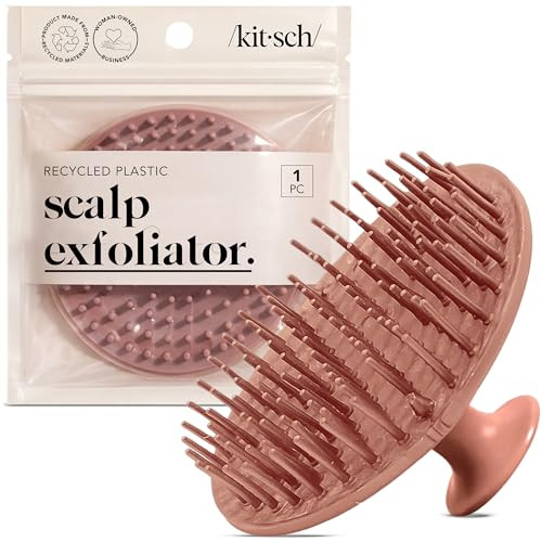 Kitsch Scalp Massager for Hair Care - Scalp Scrubber, Shampoo Brush & Exfoliator for All Hair Types - Relaxing & Exfoliating - Terracotta | Amazon (US)