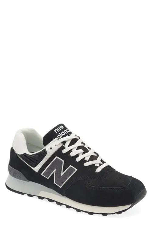 New Balance 574 Sneaker in Black at Nordstrom, Size 17 | Nordstrom