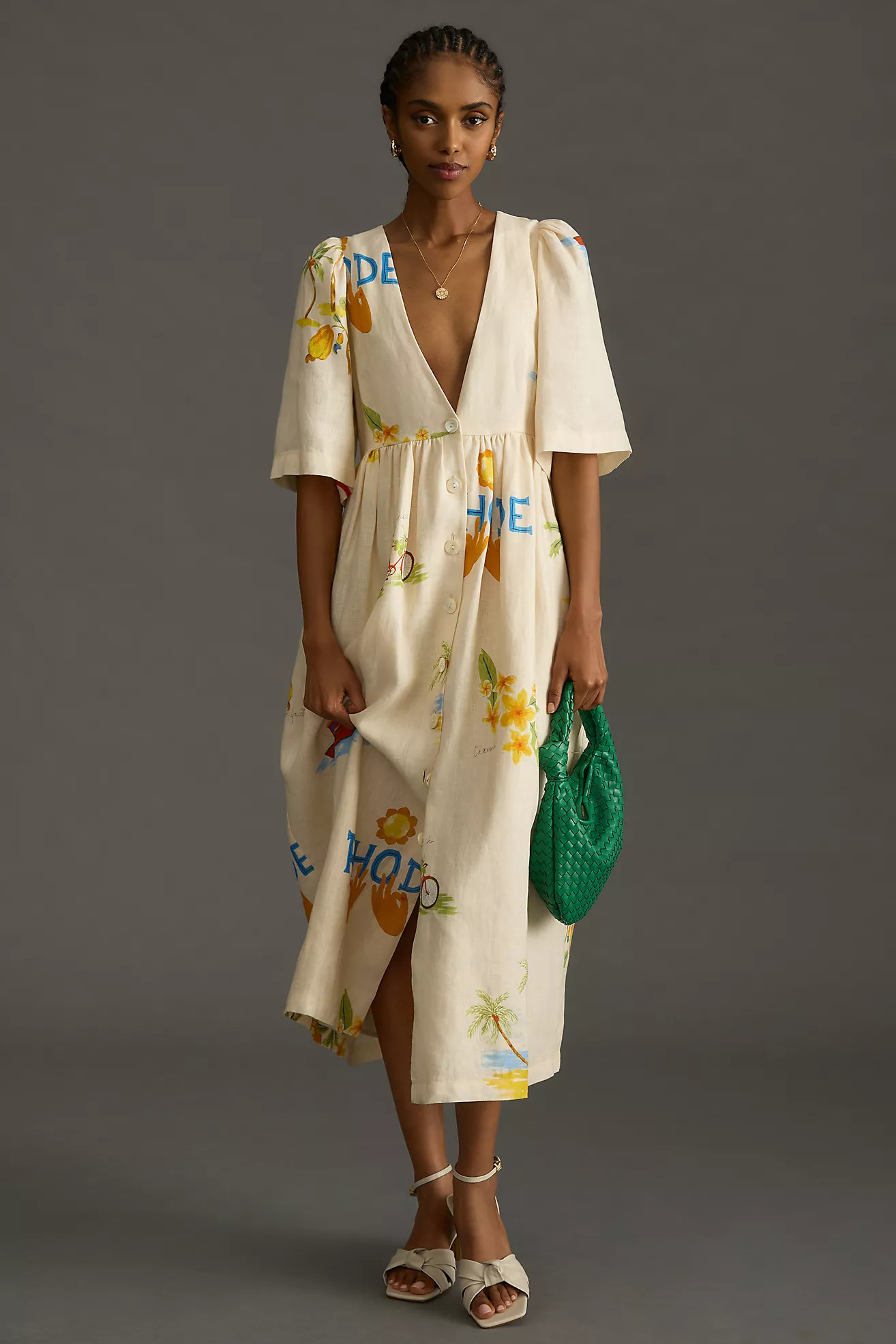 RHODE Karline Printed Dress | Anthropologie (US)