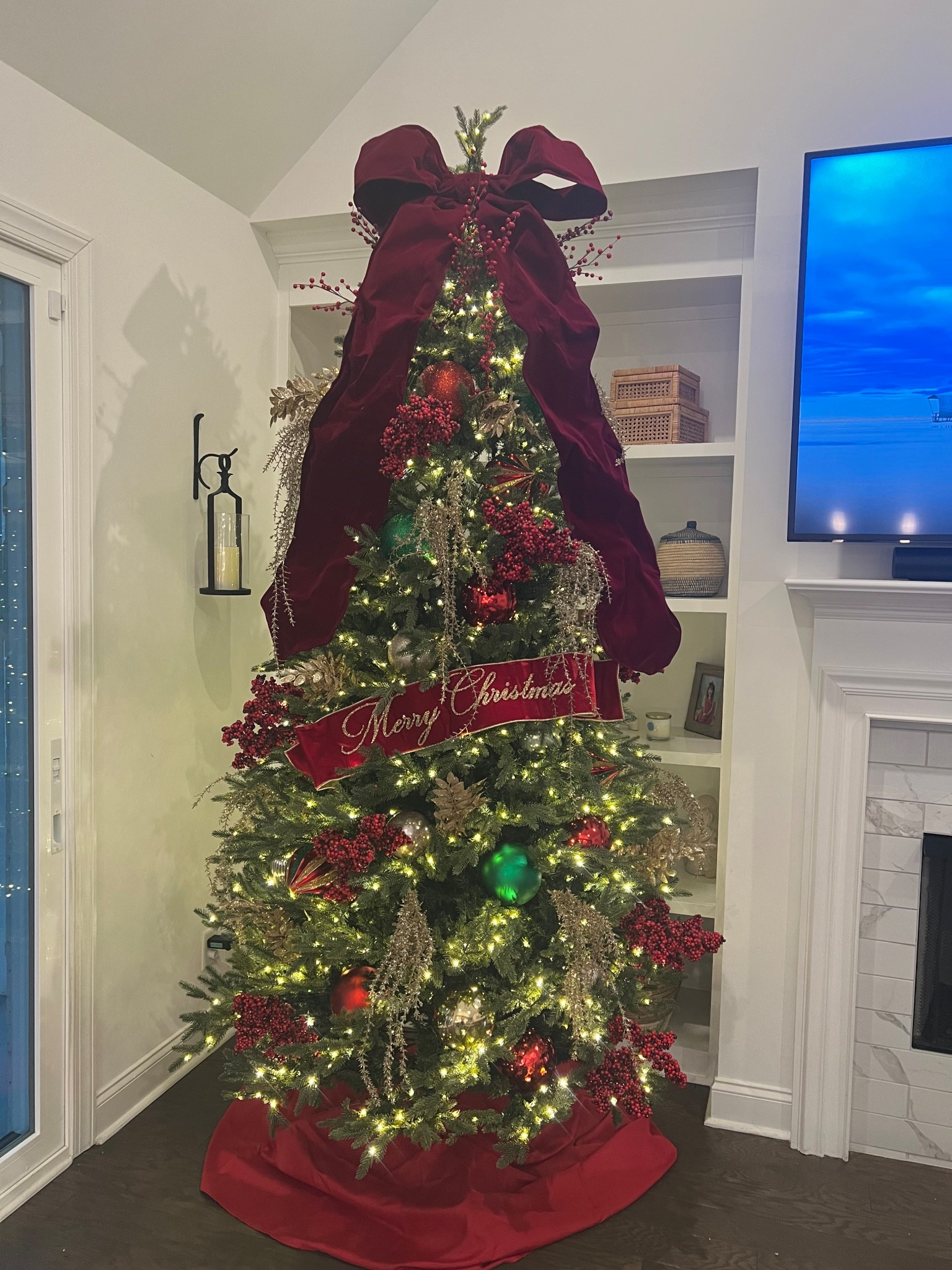 Christmas tree bow topper
Pottery barn bow tree topper
Oversized bow tree topper 

#LTKHome #LTKFindsUnder100 #LTKHoliday