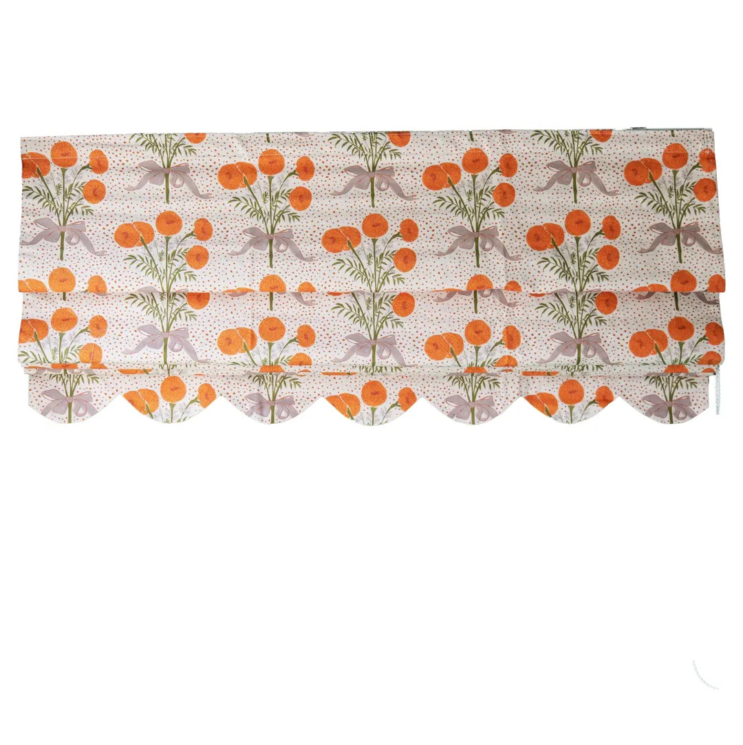 Nursery Room Blinds, Scallop Girls Room Roman Shades, Fabric by Your Choice, Handmade Window Trea... | Etsy (US)