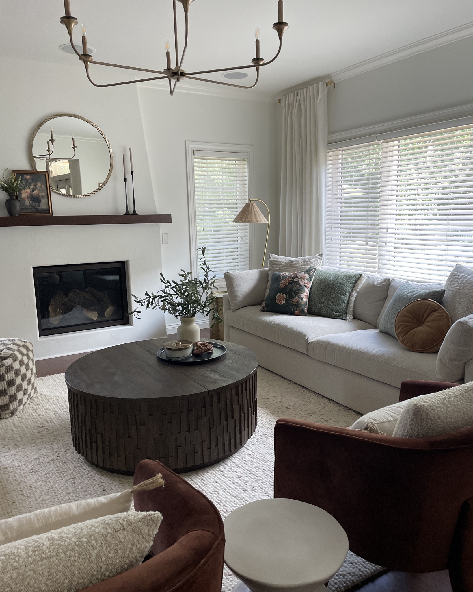 This is the magic sofa that has washable covers! Arhaus has incredible customer service and this sofa has been through a lot with our three kids and still looks amazing. We have the Cushing Frost color!

Pair it with this durable and beautiful coffee table that doubles as storage for all of our toys and blankets! 
