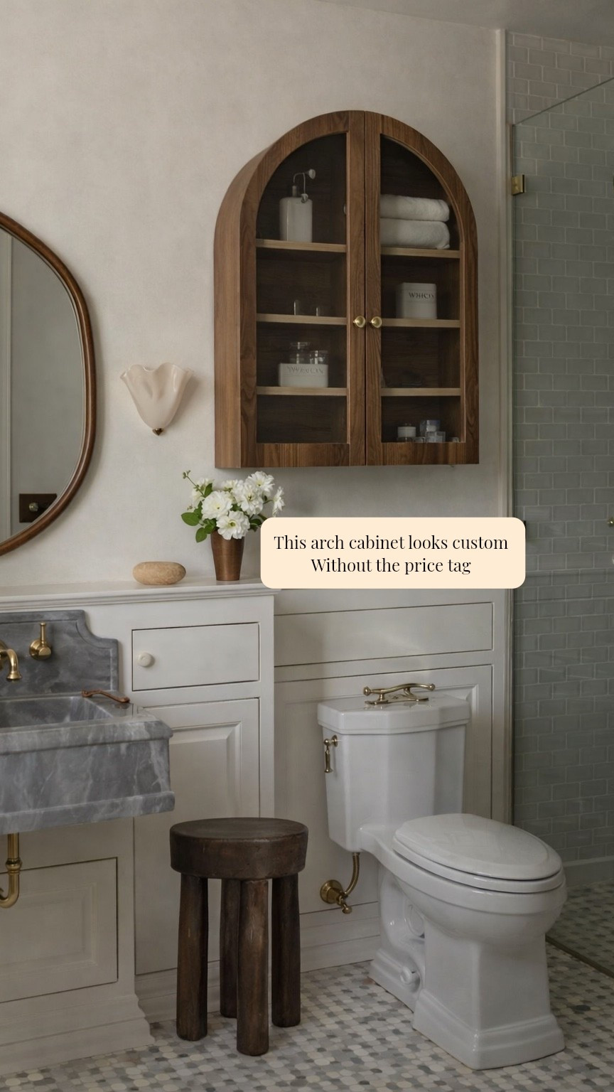 This arch cabinet looks so custom but the price is seriously unbelievable 🤌🏻

Bathroom
Decor
Finds
Home finds
Cabinet 

#LTKHome