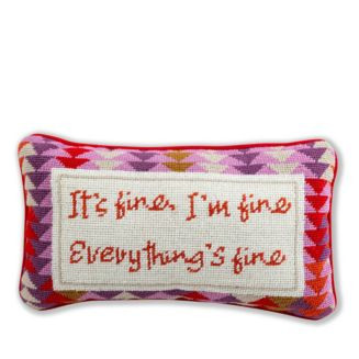 Everything's Fine Needlepoint Decorative Pillow | Bloomingdale's (US)
