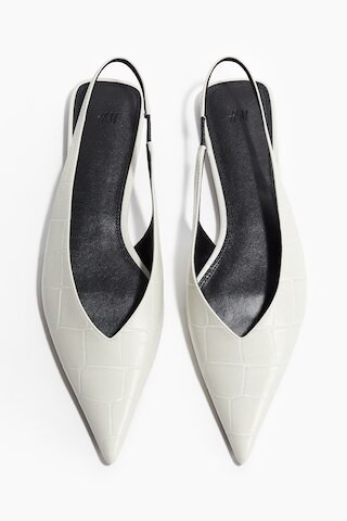 H & M - Spitze Slingpumps - Beige - Damen | H&M (DE, AT, CH, NL, FI)