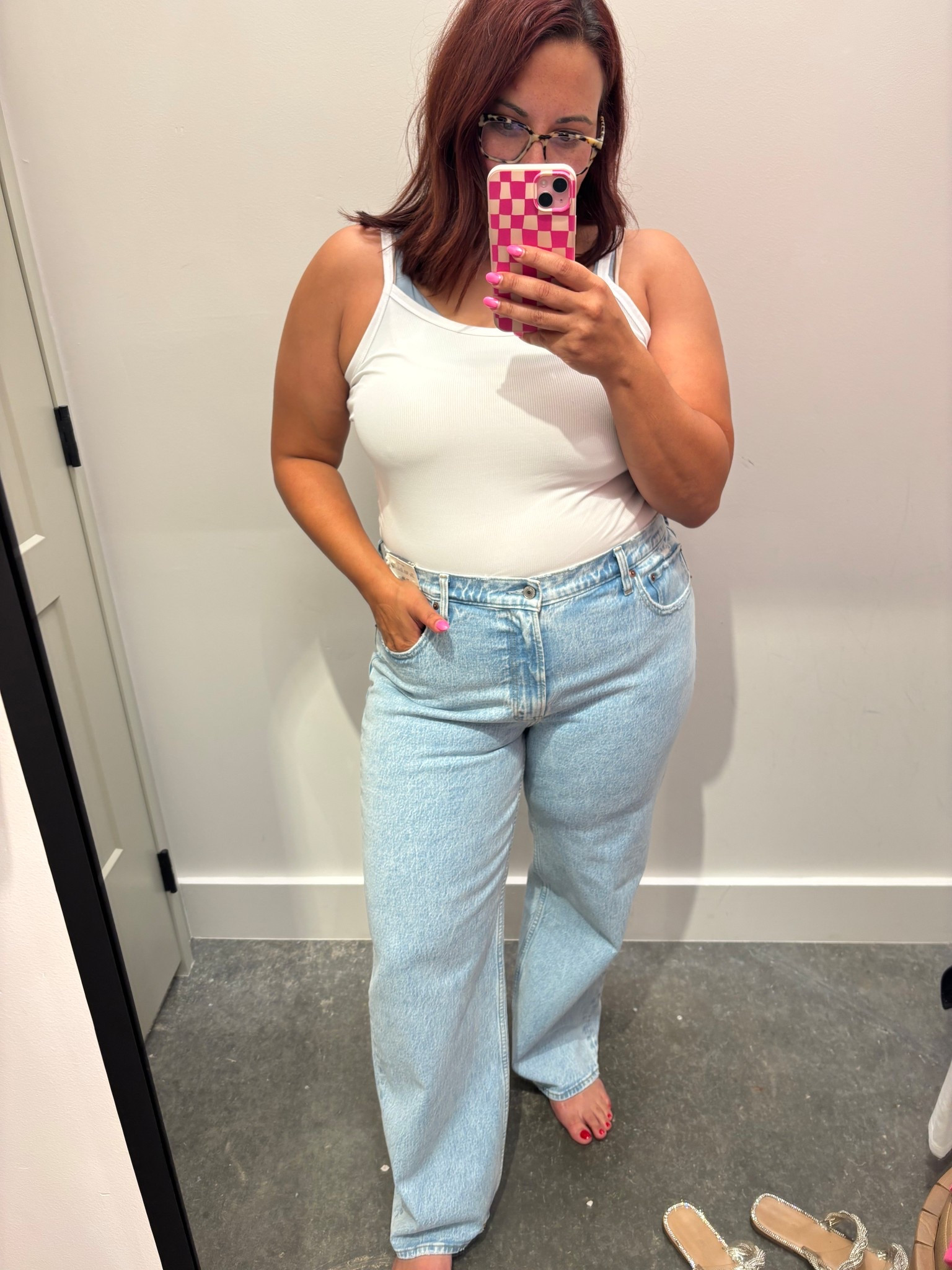 These 90s relax fit are a dream. Have a good stretch. These are true to size but feel like you could size down. 

#LTKMidsize #LTKPlusSize #LTKSeasonal