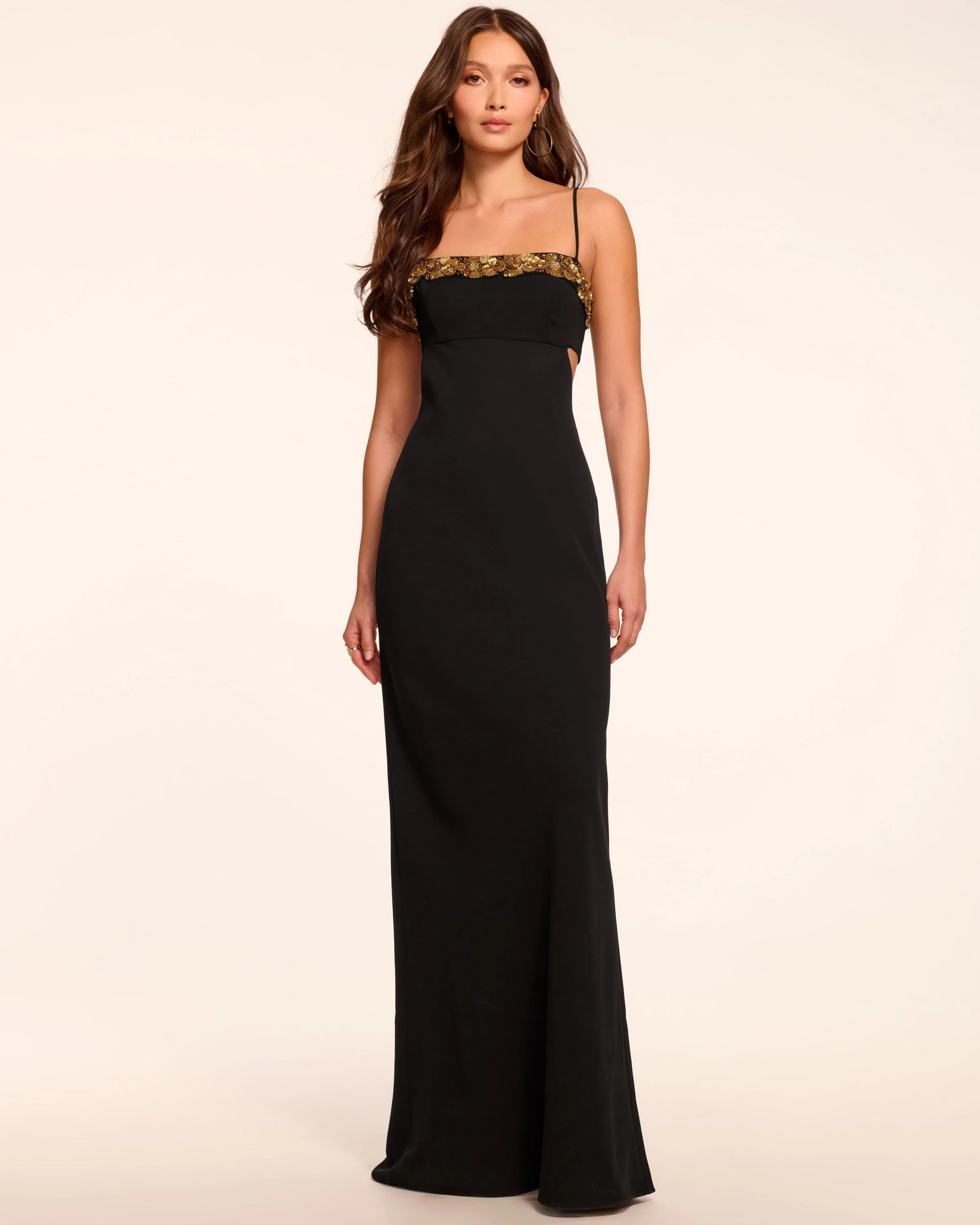 Helen Floral Embellished Sleeveless Gown | Ramy Brook