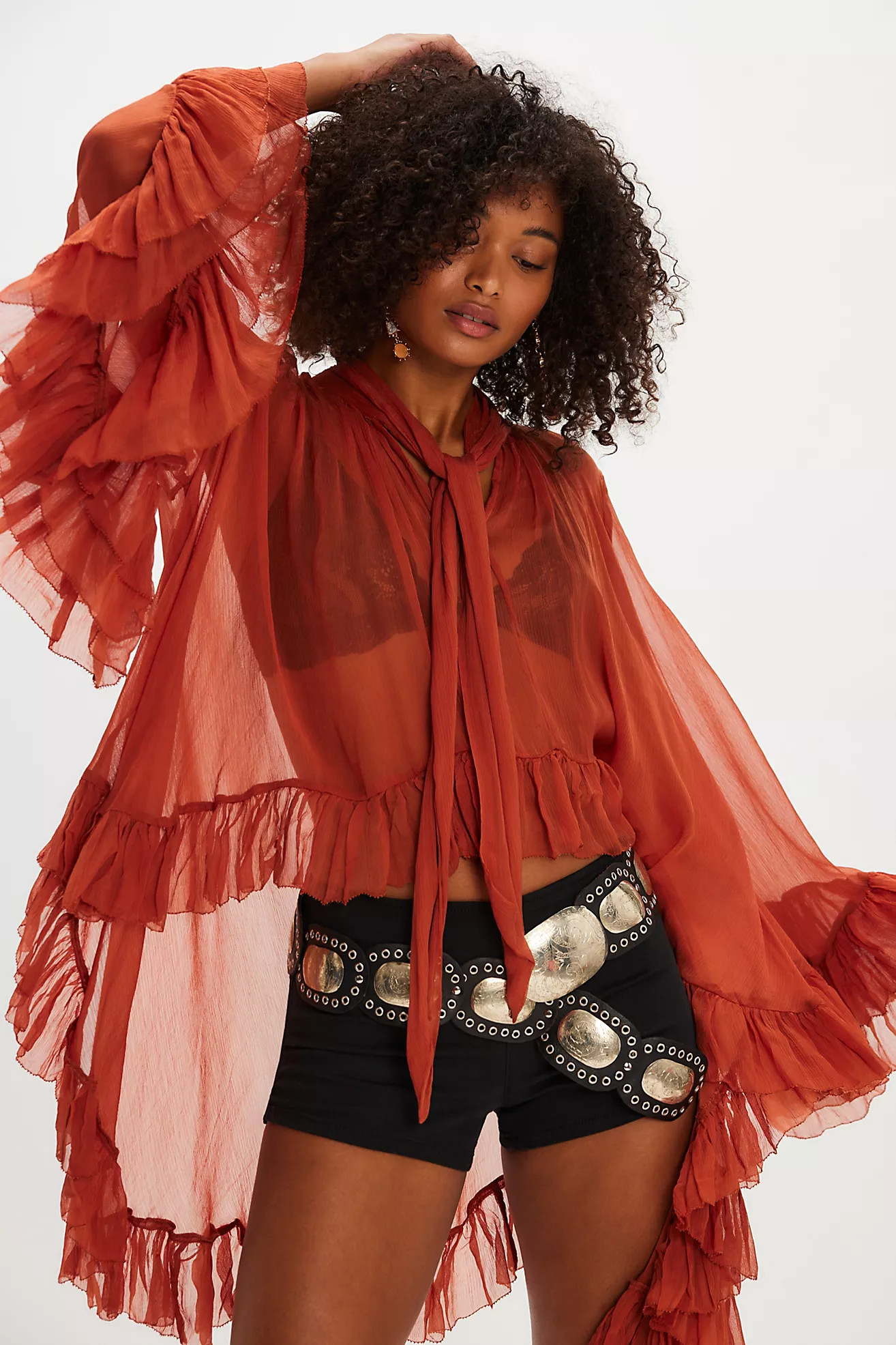 Full Sleeve Frill Top | Free People (Global - UK&FR Excluded)