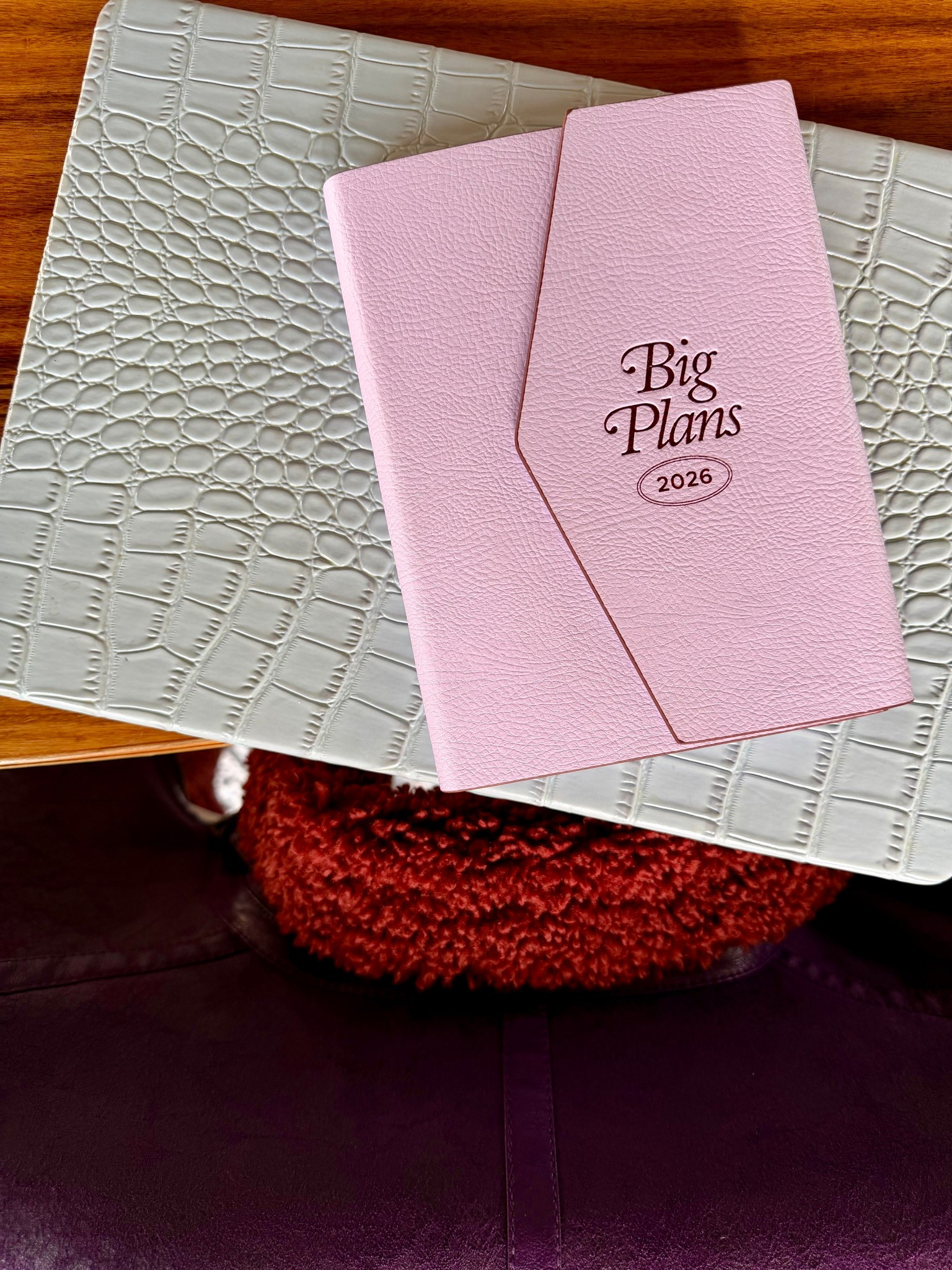 Starting 2026 with intention ✨  
I’m obsessed with this planner — the texture, the layout, and the feel of it makes planning actually exciting. If you’re a goals-and-pretty-things person like me, this one is a must. 💕

#planner2026 #bigplans #deskessentials #intentionalliving 
#organizationinspo #ltkhome #ltkfinds